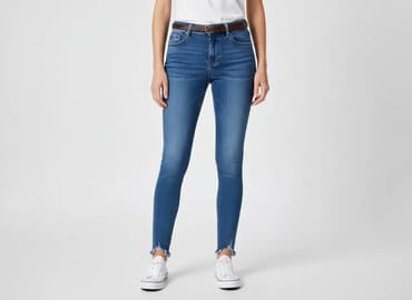 jeansy w stokrotki: Daysie, Jeansy damskie, rozmiar S — 7