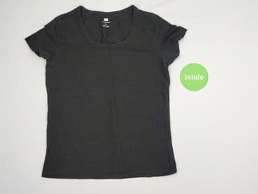 czarne t shirty damskie w serek: F&F, T-shirt damski, rozmiar L — 3