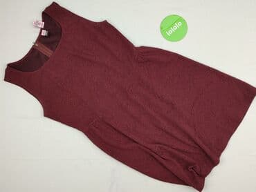 bordowa długa sukienki: Sukienka damska, rozmiar L — 2