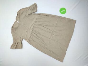 sukienki beżowa midi: Sukienka damska, rozmiar One size — 3