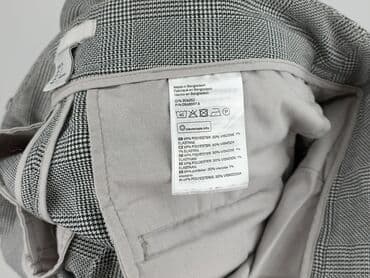 spodnie czerwone w kratę h m: H&M, Material trousers for women, size XS — 7