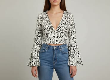 ubrania w krowie łaty: Boohoo, Bluzka damska, rozmiar S — 1