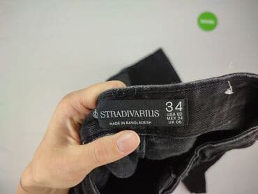 czarne spodnie damskie stradivarius: Stradivarius, Jeansy damskie, rozmiar XS — 4