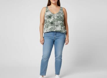 koszula w palmy h m: H&M, Top damski, rozmiar 2XL — 1