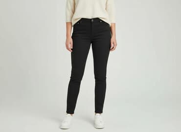 jeansy plus size wysoki stan: Laura Torelli, Spodnie materiałowe damskie, 3XL — 7