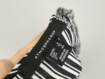 biała bluzka w czarne paski: Atmosphere, Women's blouse, size M — 5