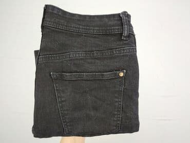 legginsy woskowane wysoki stan: Denim, Jeansy damskie, M — 5