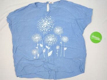 chabrowa bluzki plus size: Bluzka damska, rozmiar One size — 3