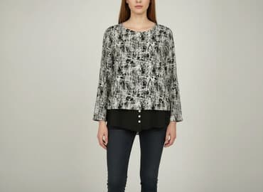 latynka bluzki długi rękaw: Bluzka damska, rozmiar M — 7