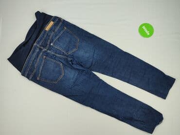 dżinsy ciążowe z dziurami: H&M Mama, Jeansy damskie, rozmiar L — 3