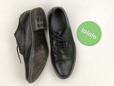 buty na koturnie czarne ccc: Półbuty dla mężczyzn, rozmiar 39 — 4