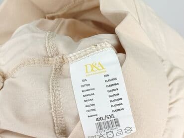 legginsy damskie push up wysoki stan: D&G, Spodnie materiałowe damskie, rozmiar 4XL — 4