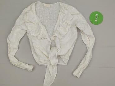 białe bluzki z haftem angielskim: Bluzka damska, rozmiar S — 2