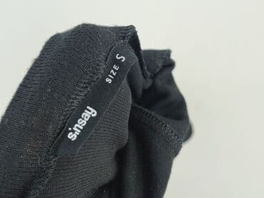 czarna sukienka z długim rękawem sinsay: Sinsay, Top damski, rozmiar S — 5