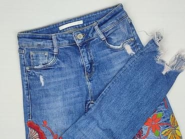 biale jeansy: Zara, Jeansy damskie, rozmiar XS — 1
