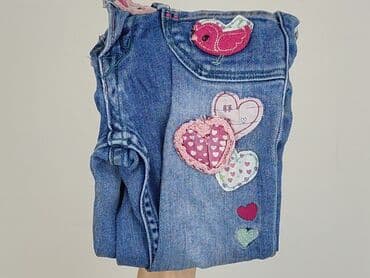 czarne rajstopy do bialej sukienki: Jeans, H&M, 3-4 years, 98/104, condition - Very good — 6