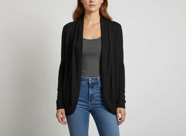 sweter kopertowy wiązany zara: Zara, Kardigan damski, rozmiar M — 6