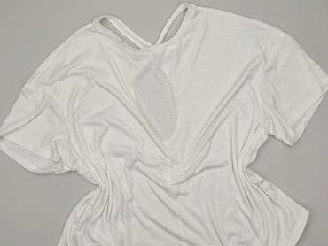 biała koszulka damska z długim rękawem: Shein Curve, T-shirt damski, rozmiar 4XL — 1