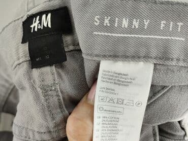 jeansy damskie podarte: H&M, Spodnie materiałowe damskie, rozmiar L — 4