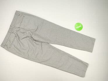 ubrania w pepitkę: Spodnie materiałowe damskie, rozmiar 3XL — 4