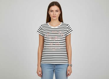 shein podkoszulki damskie: Bien Bleu, T-shirt damski, rozmiar S — 6