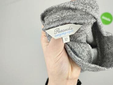 sweter z szerokimi rękawami: Peacocks, Bluzka damska, L — 4