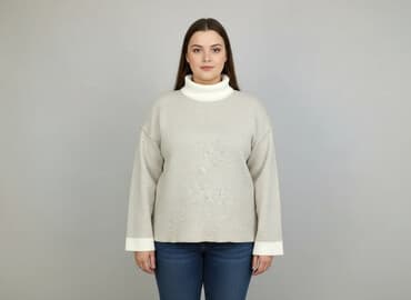 bluzki z golfem: Sweter damski, rozmiar 3XL — 6