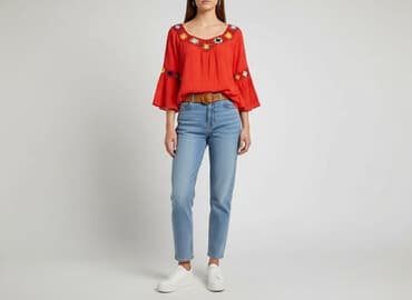 reserved czerwona bluzki: R&F, Bluzka damska, rozmiar M — 7