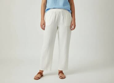 spodnie piżamowe pepco: Spodnie materiałowe damskie, rozmiar XL — 7