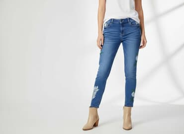 reserved jeansy dzwony: Jeansy damskie, rozmiar S — 6