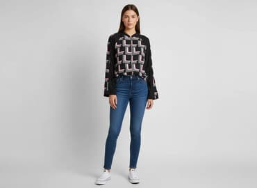 bluzka damska z suwakiem: Bluzka damska, rozmiar L — 1