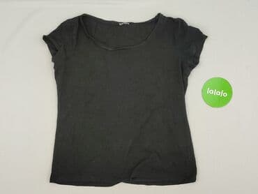 czarne t shirty w serek damskie: T-shirt damski, rozmiar M — 2
