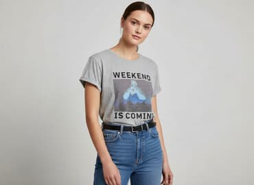 koszulka z kubusiem puchatkiem damska: Reserved, T-shirt damski, rozmiar M — 1