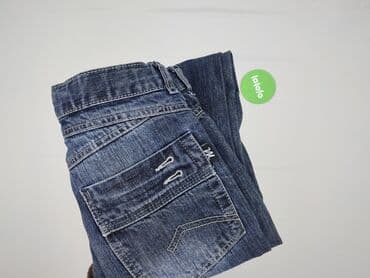 jeansy biale wysoki stan: Spodnie jeansowe, 12 lat, 152, stan - Idealny — 6