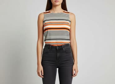 bluzki damskie paski: Peacocks, Top damski, rozmiar M — 6