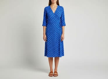 sukienki maxi na wesele niebieska: Sukienka damska, rozmiar L — 7