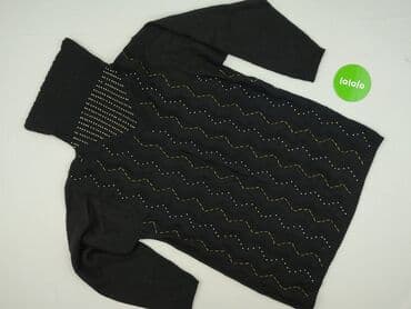 czarna sukienka dzianinowa z golfem: Sukienka damska, rozmiar S — 4