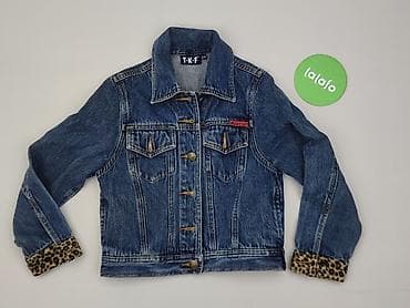 bluza hello kitty cropp: Dziecięca kurtka jeansowa, 8 lat, 122-128 cm, stan - Bardzo dobry — 2