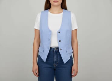 kurtka jeansowa shein: Shein Curve, Kamizelka damska, rozmiar 3XL — 7