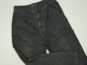 woskowane jeansy z wysokim stanem: Jeansy damskie, rozmiar M — 1