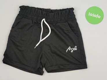 krótkie czarne spodenki materiałowe: Angel, Szorty damskie, rozmiar S — 2