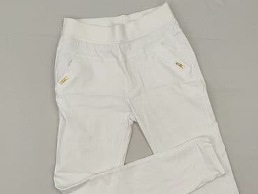 białe rajstopy rossmann: Spodnie materiałowe damskie, rozmiar L — 1