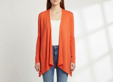 pomarańczowa marynarka mohito: TEX, Kardigan damski, rozmiar M — 6