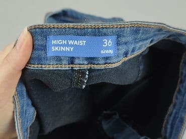 krótkie spodenki z wysokim stanem sinsay: DENIM JEANS, Szorty damskie, rozmiar S — 6