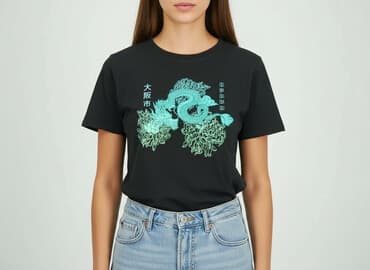 t shirty yakuza: Sinsay, T-shirt damski, rozmiar M — 1