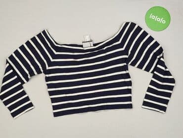 koszulka z długim rękawem w paski: T-shirt damski, rozmiar M — 3