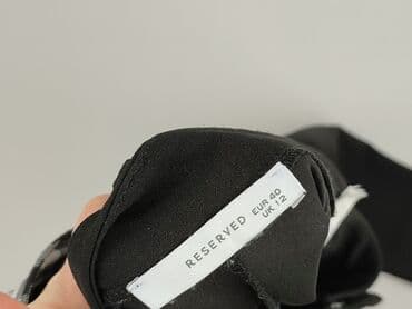 czarne jeansy pull bear: Spodnie materiałowe damskie, M — 4