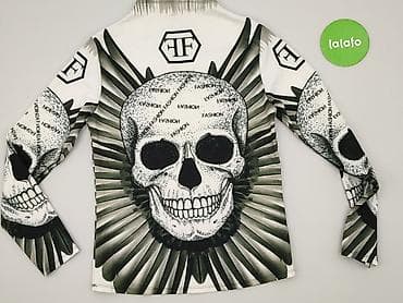 scull t shirty: Bluzka damska, rozmiar S — 3