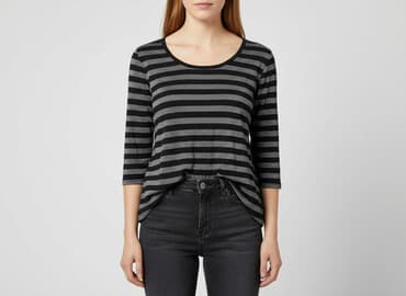 bluzki w paski z serduszkiem: Bluzka damska, rozmiar M — 6