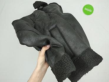 kurtka kozuszek: Bershka, Kurtka skórzana damska, rozmiar S — 4